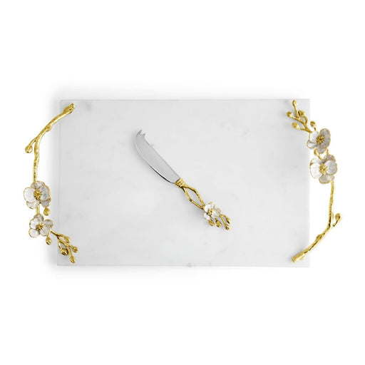 Michael Aram Orchid Large Cheese Board w/ Knife