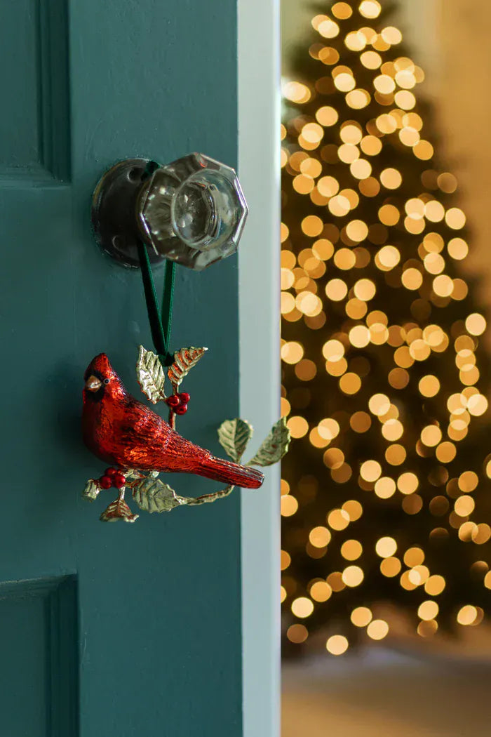 Michael Aram Ornament Cardinal Glass Ornament