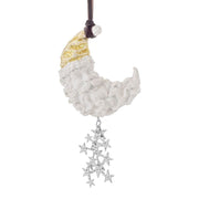 Michael Aram Ornaments Santa Moon Ornament White and Gold