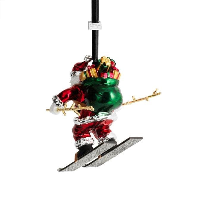 Michael Aram Ornaments Skiing Santa Ornament