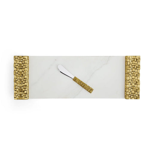 Michael Aram Palm Cheese Board with  Spreader