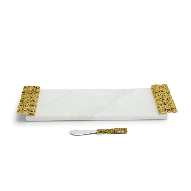 Michael Aram Palm Cheese Board with  Spreader