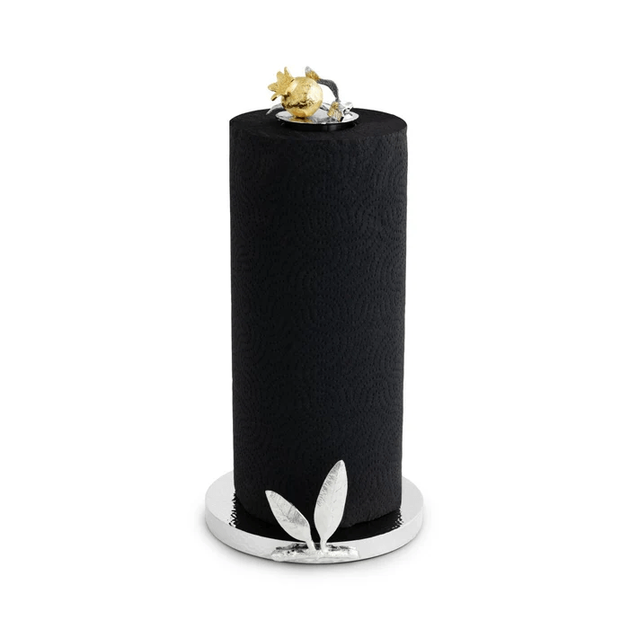 Michael Aram Paper Towel Holder Pomegranate Silver & Gold Paper Towel Holder