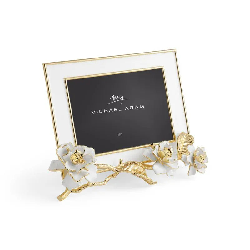 Michael Aram Picture Frames Gardenia Enameled White Frame (5X7)