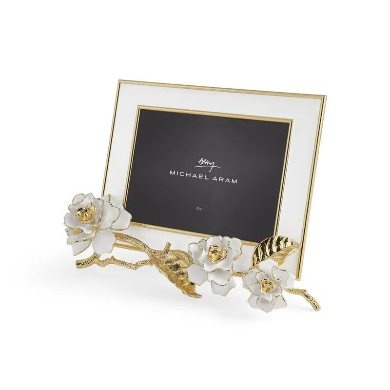 Michael Aram Picture Frames Gardenia Enameled White Frame (5X7)