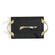 Michael Aram Plume Gold Cheeseboard with Knife