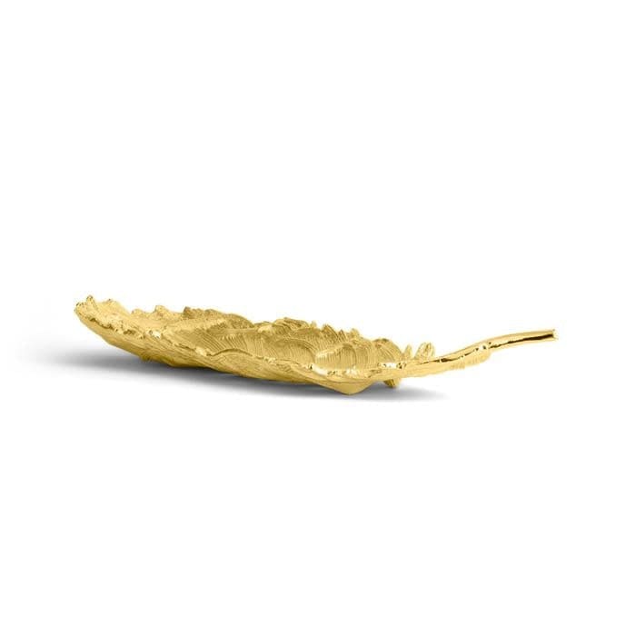Michael Aram Plume Tray Goldtone