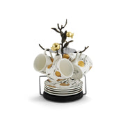 Michael Aram Pomegranate Demitasse Set with Stand