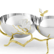 Michael Aram Serveware Butterfly Gingko Gold Double Dish