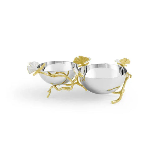 Michael Aram Serveware Butterfly Gingko Gold Double Dish
