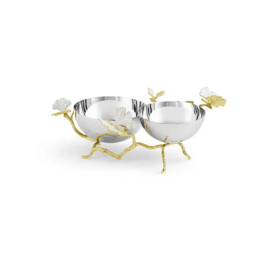 Michael Aram Serveware Butterfly Gingko Gold Double Dish