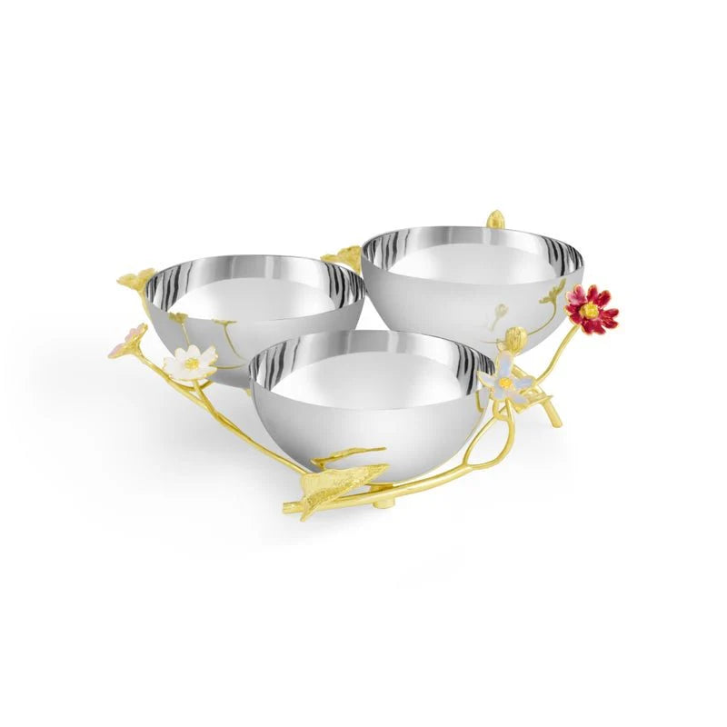 Michael Aram Serveware Michael Aram Wildflower Triple Dish