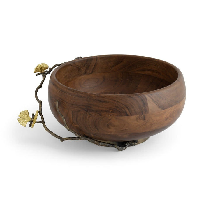 Michael Aram Serving Bowl Michael Aram Butterfly Ginkgo Wood Salad Bowl