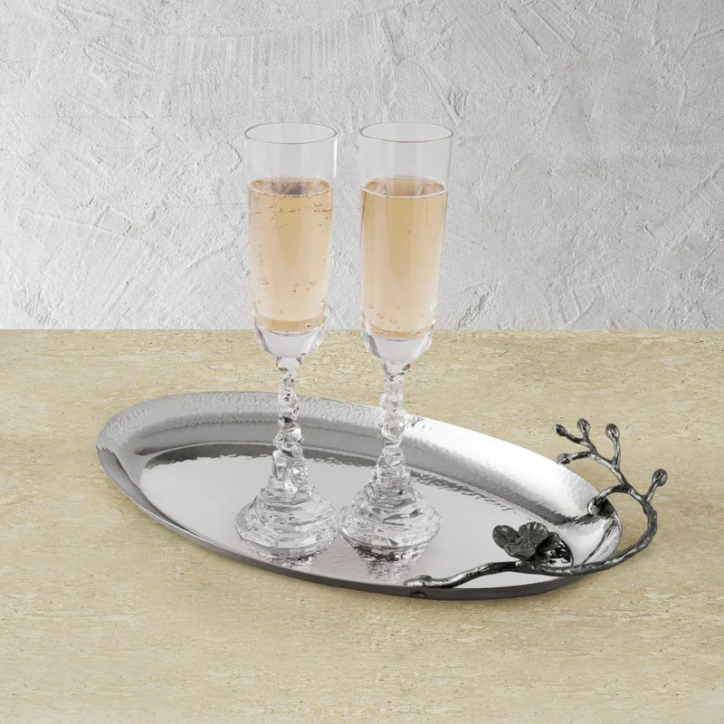 Michael Aram Serving Platter Michael Aram Black Orchid Large Oval Platter