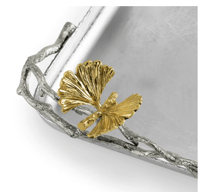 Michael Aram Serving Platter Michael Aram Butterfly Ginkgo Luxe Matzah Plate