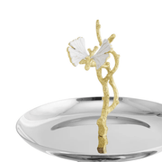 Michael Aram Serving Stands Butterfly Ginkgo Gold Two Tier Etagere