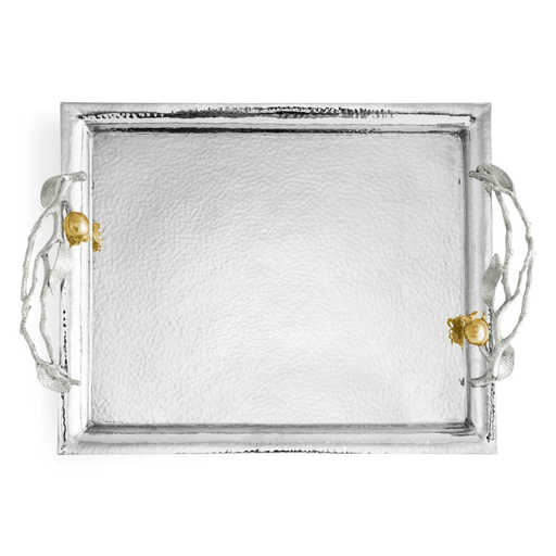 Michael Aram Serving Tray Pomegranate Silver & Gold Serving Tray