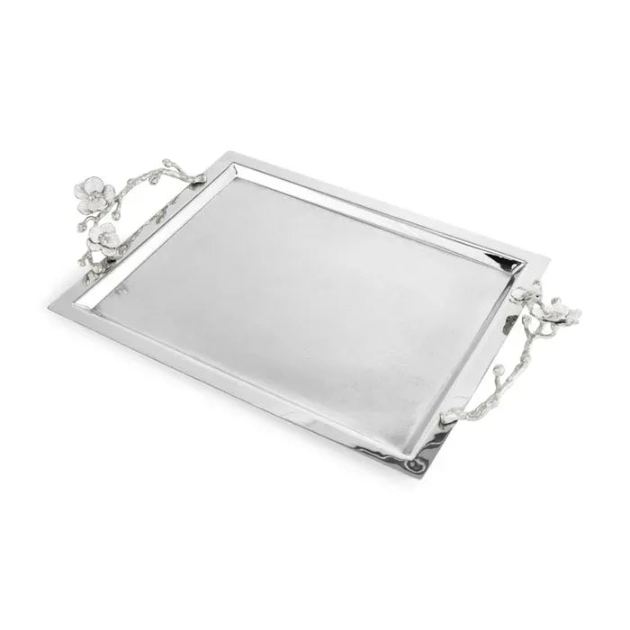 Michael Aram Serving Tray Silver Orchid Large Tray