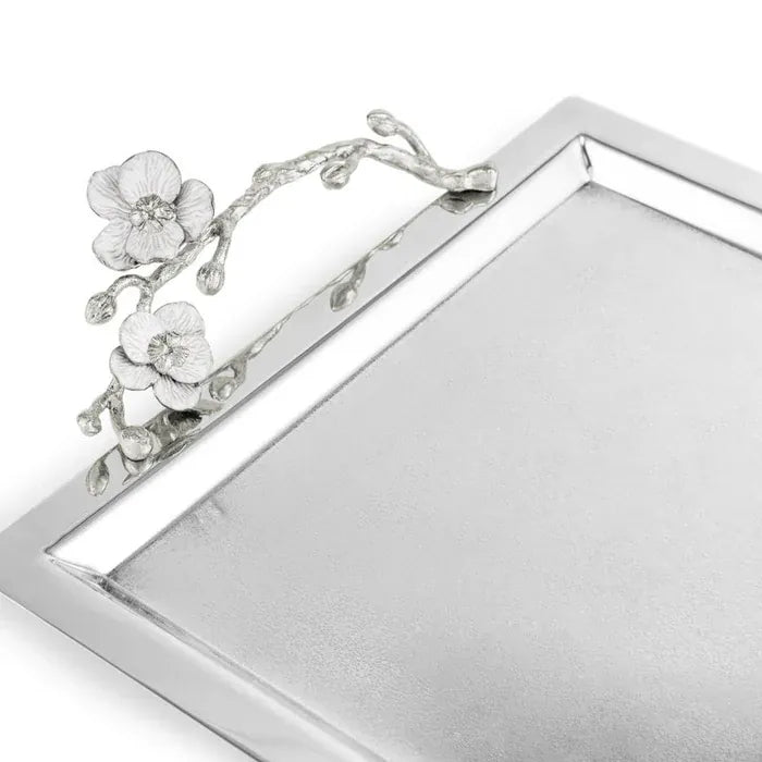 Michael Aram Serving Tray Silver Orchid Large Tray