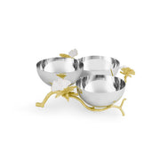 Michael Aram Tableware Butterfly Gingko Gold Triple Bowl