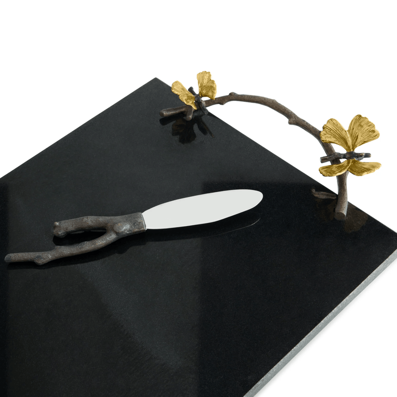 Michael Aram Unclassified Butterfly Ginkgo Cheese Board with Knife