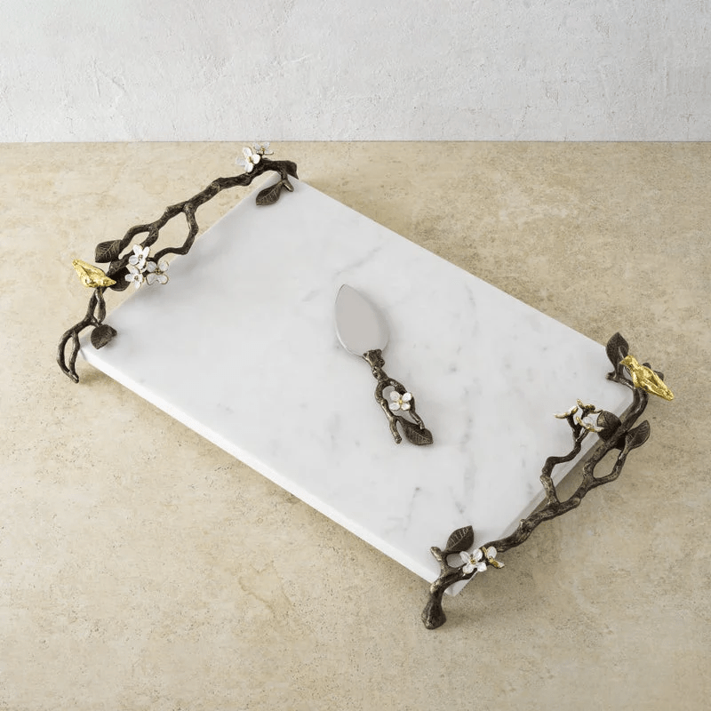 Michael Aram Unclassified Lovebirds Cheese Board with Knife