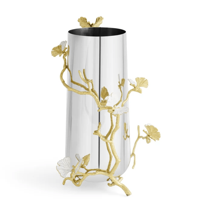 Michael Aram Vase Butterfly Ginkgo Gold Vase - Large