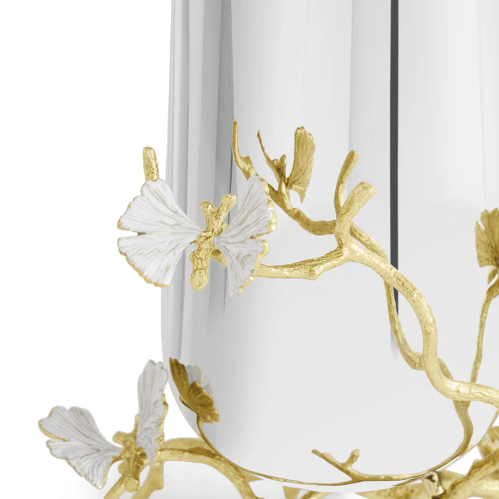 Michael Aram Vase Butterfly Ginkgo Gold Vase - Medium