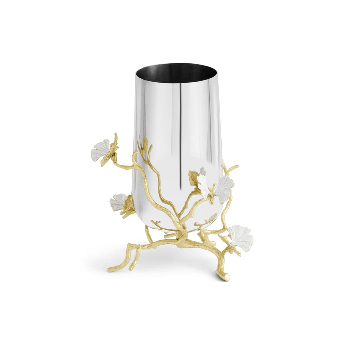 Michael Aram Vase Butterfly Ginkgo Gold Vase - Medium