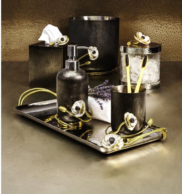 Michael Aram Waste Bins Michael Aram Anemone Waste Basket