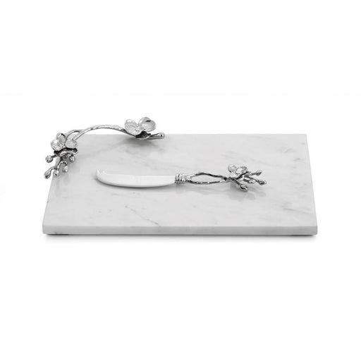 Michael Aram White Ochid Small Cheeseboard with Knife