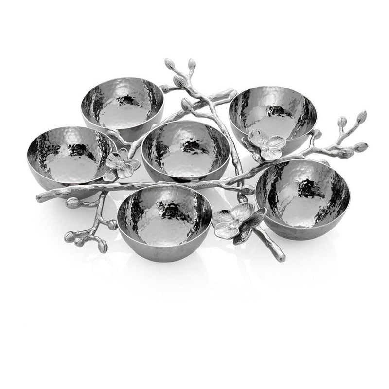 Michael Aram White Orchid 6 Compartment Plate