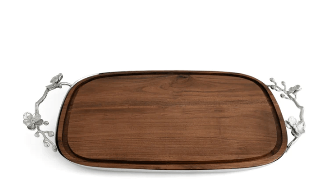 Michael Aram White Orchid Bread Board