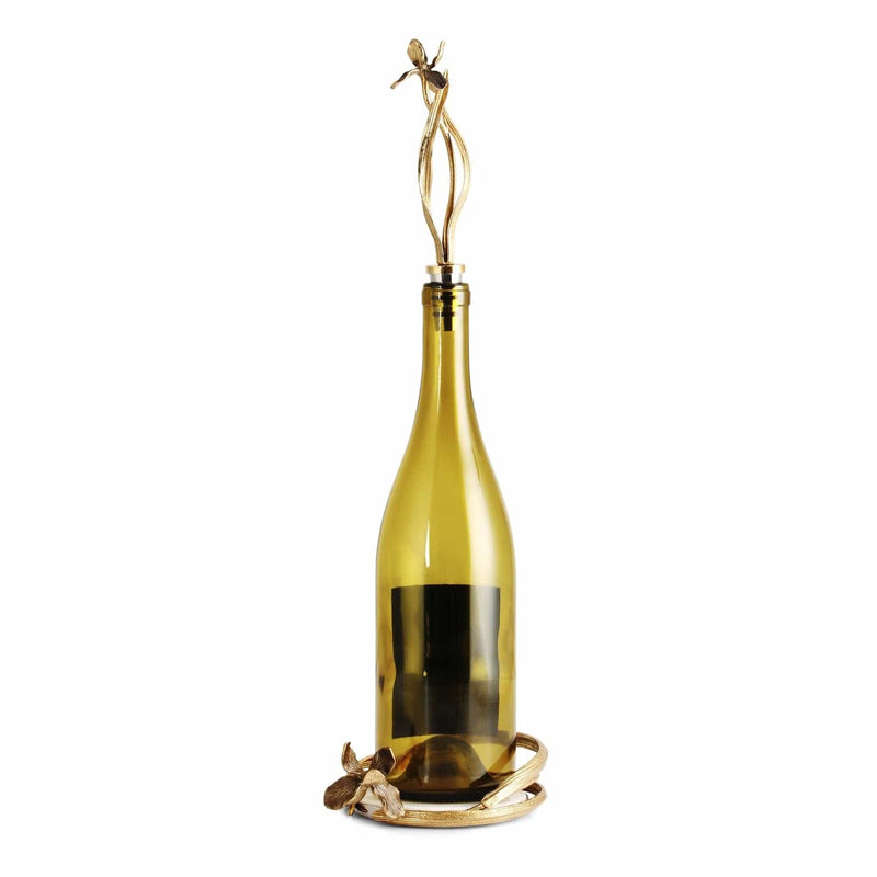 Michael Aram Wine Accessories Michael Aram Black Iris Wine Coaster & Stopper