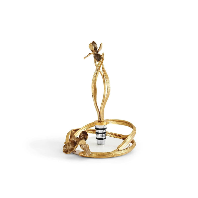 Michael Aram Wine Accessories Michael Aram Black Iris Wine Coaster & Stopper