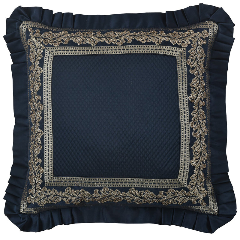 Monte Carlo 20" Square Embellished Decorative Throw Pillow