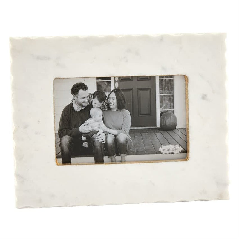 Mud Pie 4x6 Chipped Marble Frame