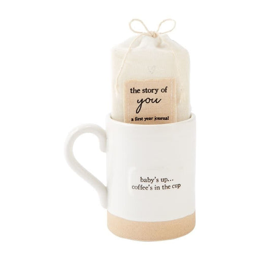 Mud Pie Baby BABYS UP MUG AND JOURNAL SET