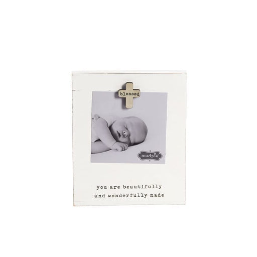Mud Pie Baby Blessed Baby Magnet Wood Frame