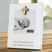 Mud Pie Baby Blessed Baby Magnet Wood Frame