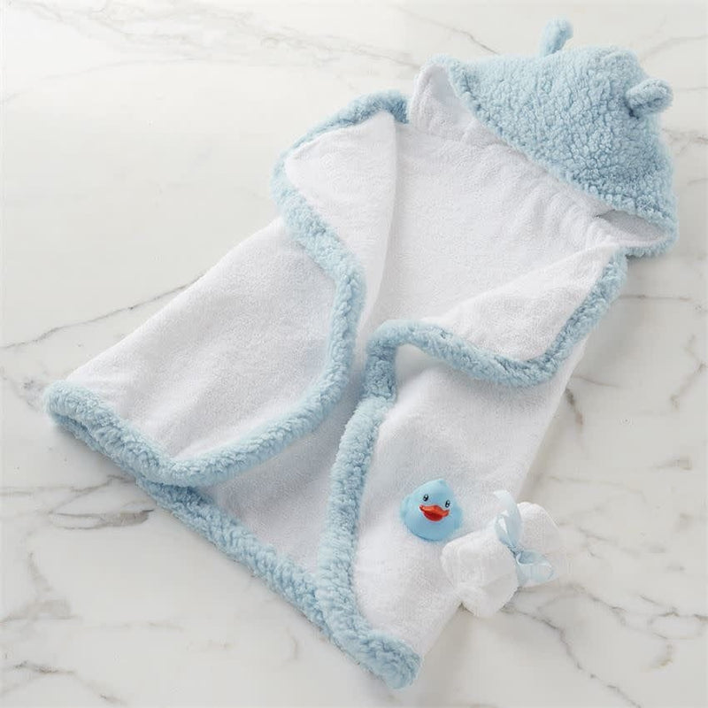 Mud Pie Baby BLUE BABY BATH TIME GIFT SET