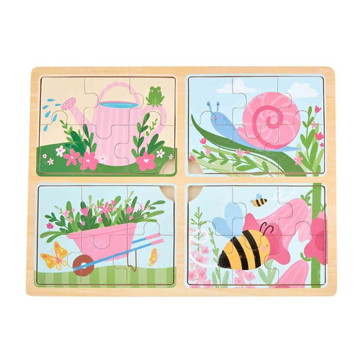 Mud Pie Baby Garden 4 In 1 Puzzle