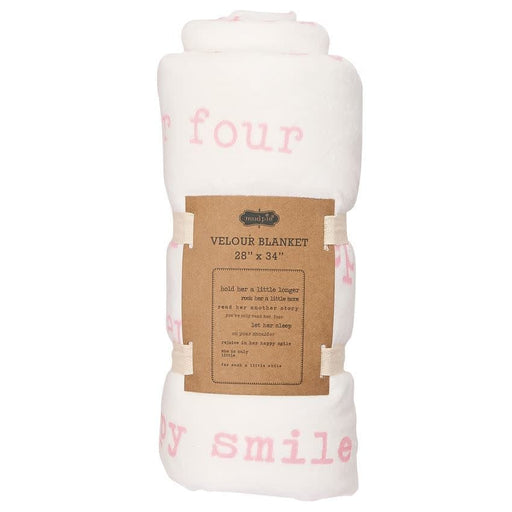 Mud Pie Baby Little Girl Sherpa Blanket