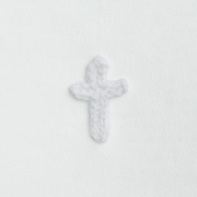 Mud Pie Baby Mud Pie Ivory Crochet Cross Sleeper - 3-6 Mo