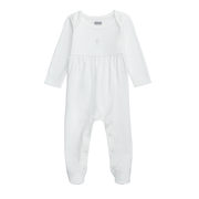 Mud Pie Baby Mud Pie Ivory Crochet Cross Sleeper - Newborn