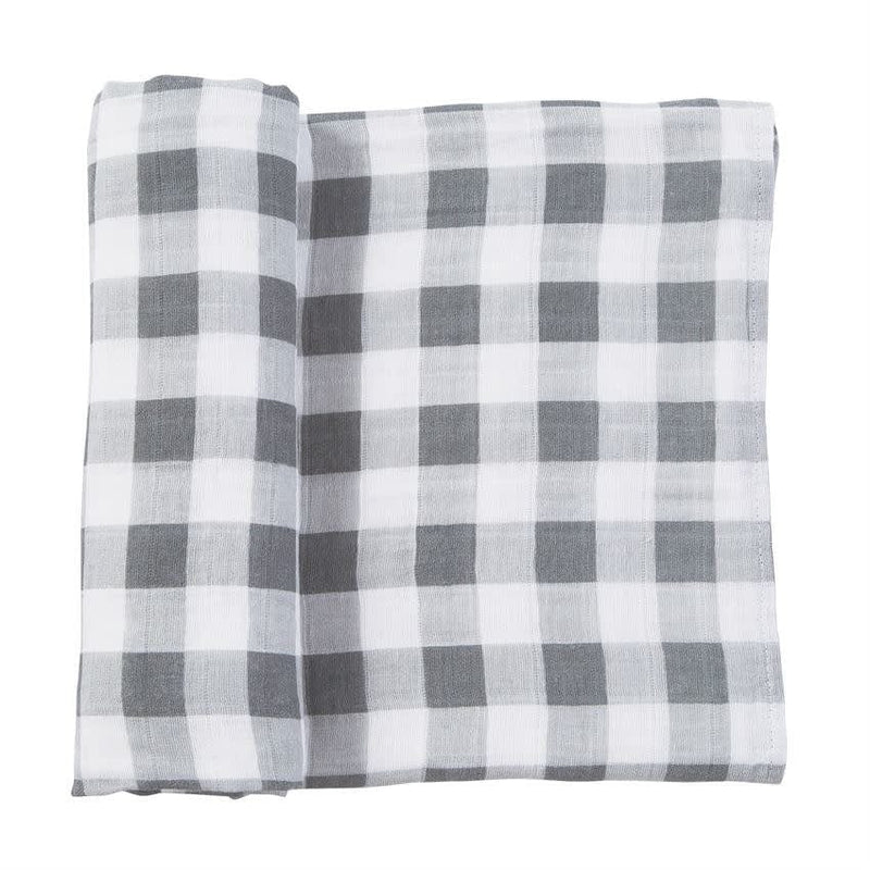 Mud Pie Baby Muslin Gingham Swaddle Blanket