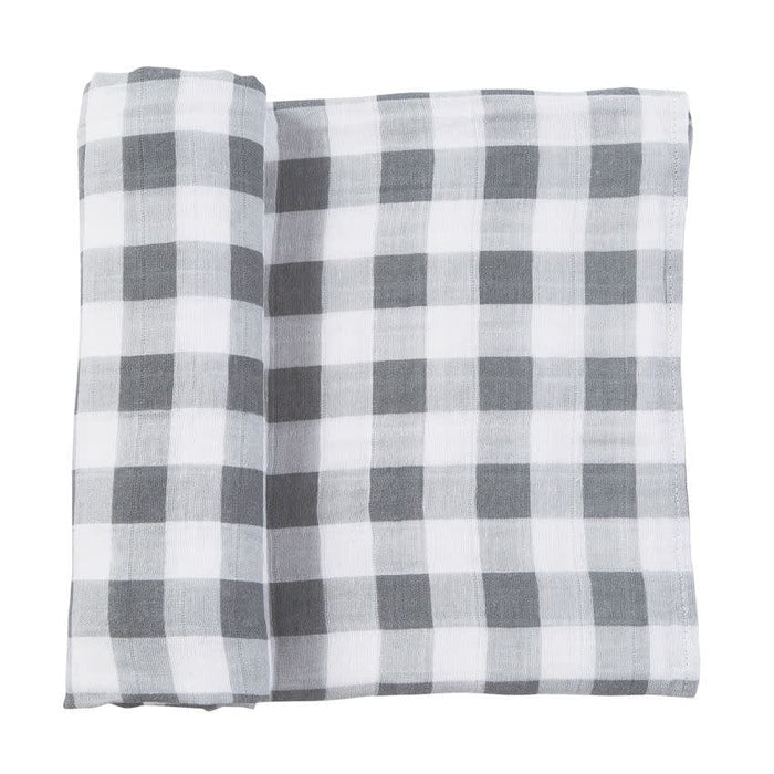 Mud Pie Baby Muslin Gingham Swaddle Blanket