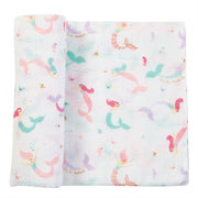 Mud Pie Baby Muslin Mermaid Swaddle Blanket