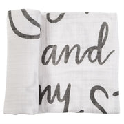 Mud Pie Baby Muslin Moon and Stars Swaddle