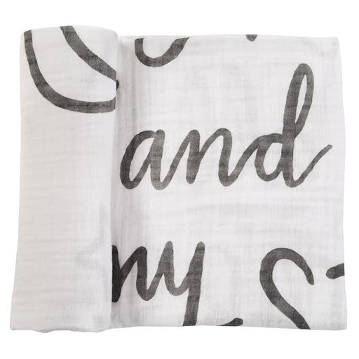 Mud Pie Baby Muslin Moon and Stars Swaddle